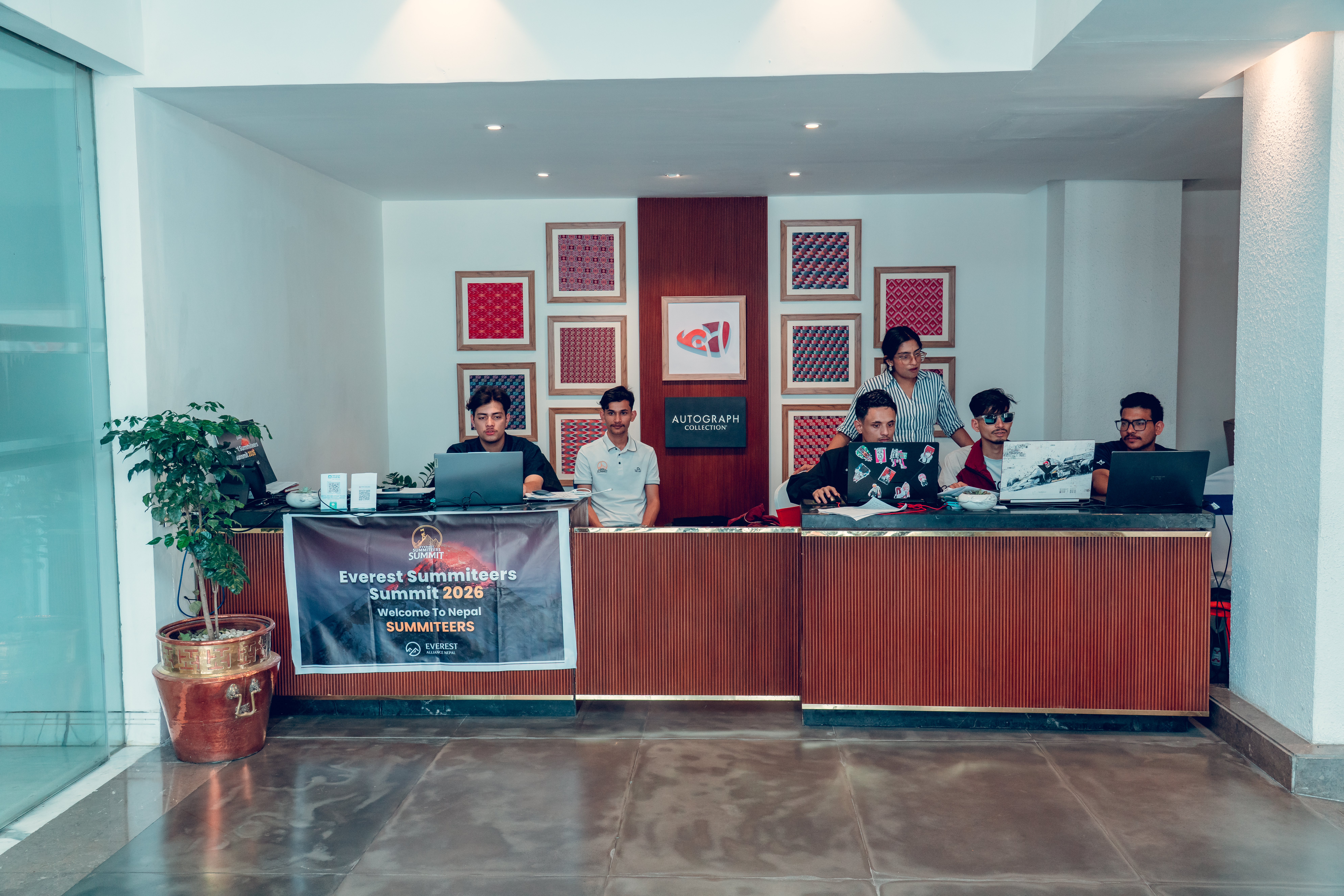 check in desk